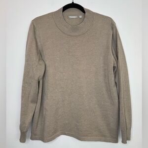 Rabe classic mock neck Beige Knit Sweater